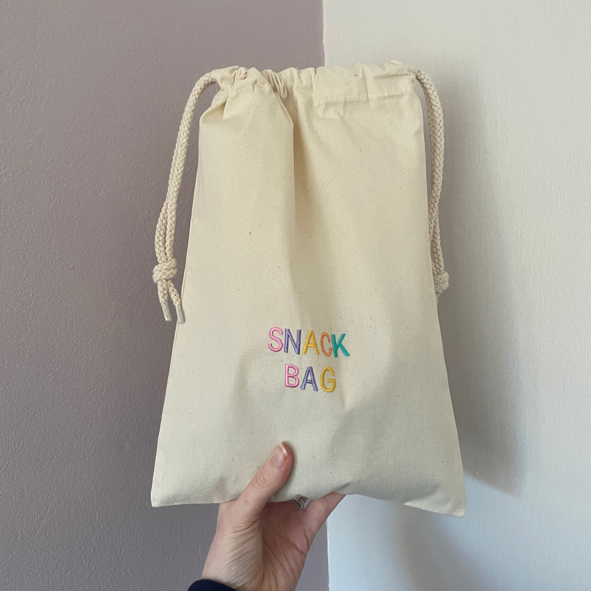 SNACK BAG drawstring bag - SALE