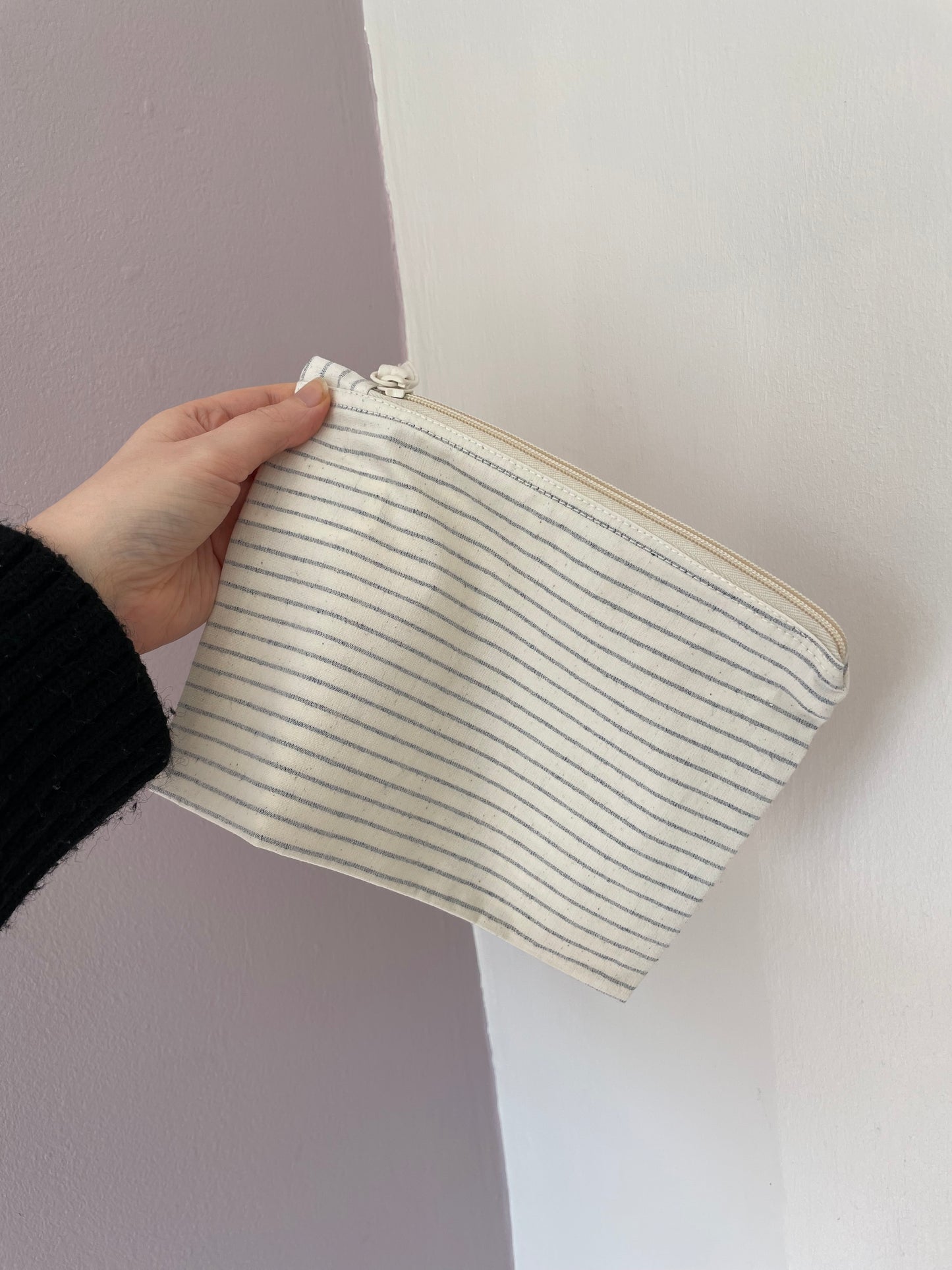 Striped cotton bag (no embroidery) - SALE