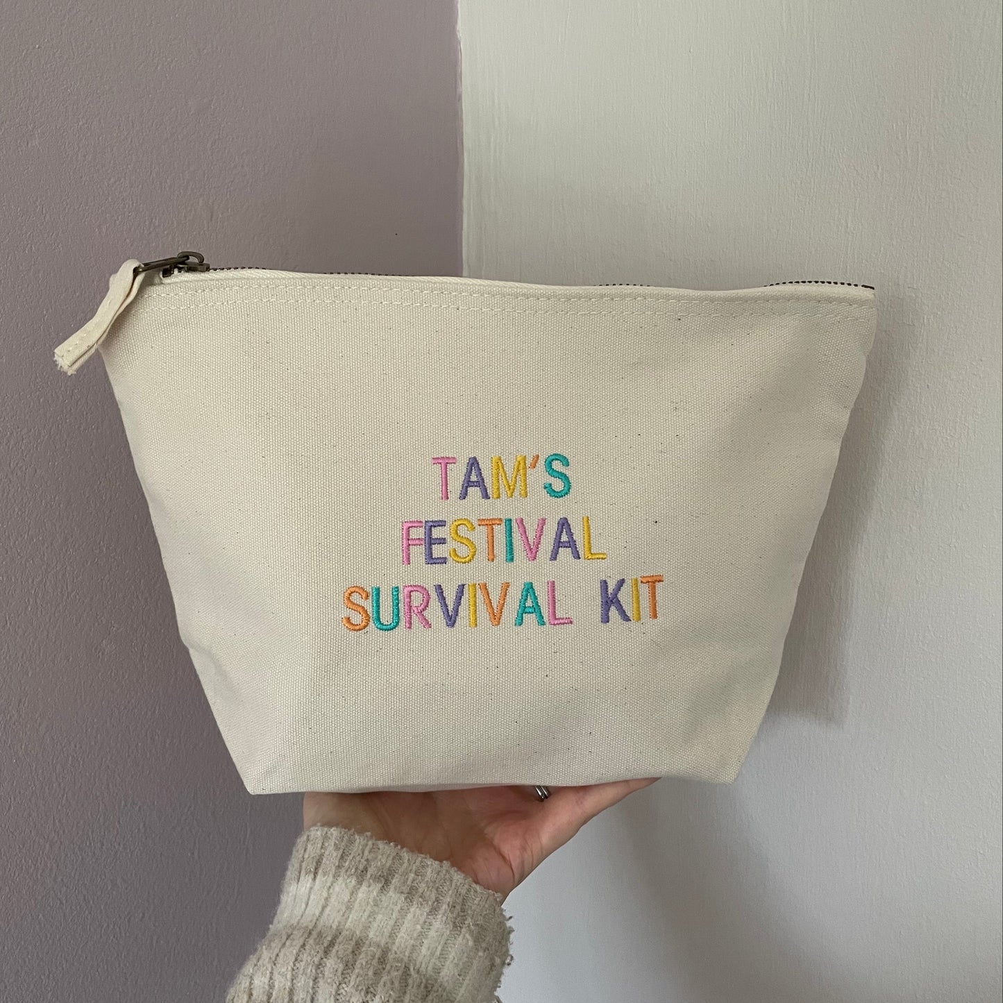 FESTIVAL ESSENTIALS- zip bag