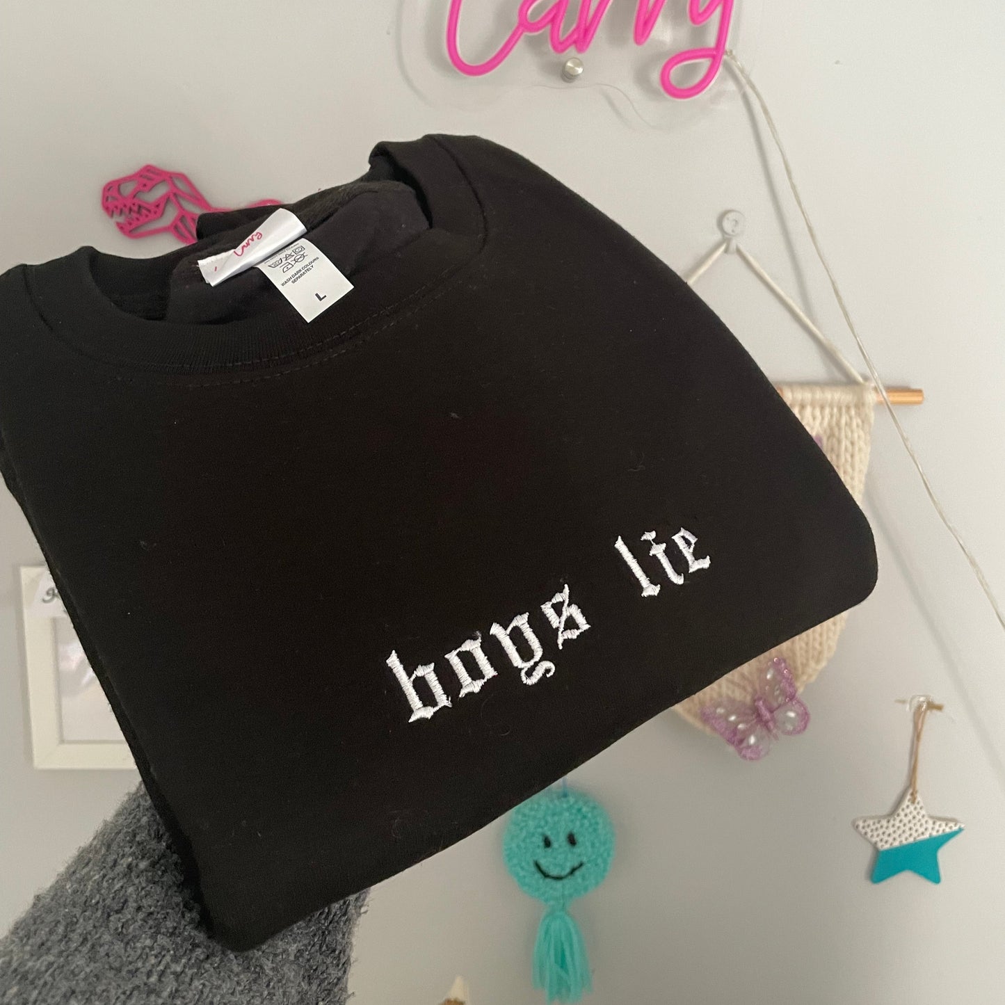 boys lie sweatshirt - LARGE