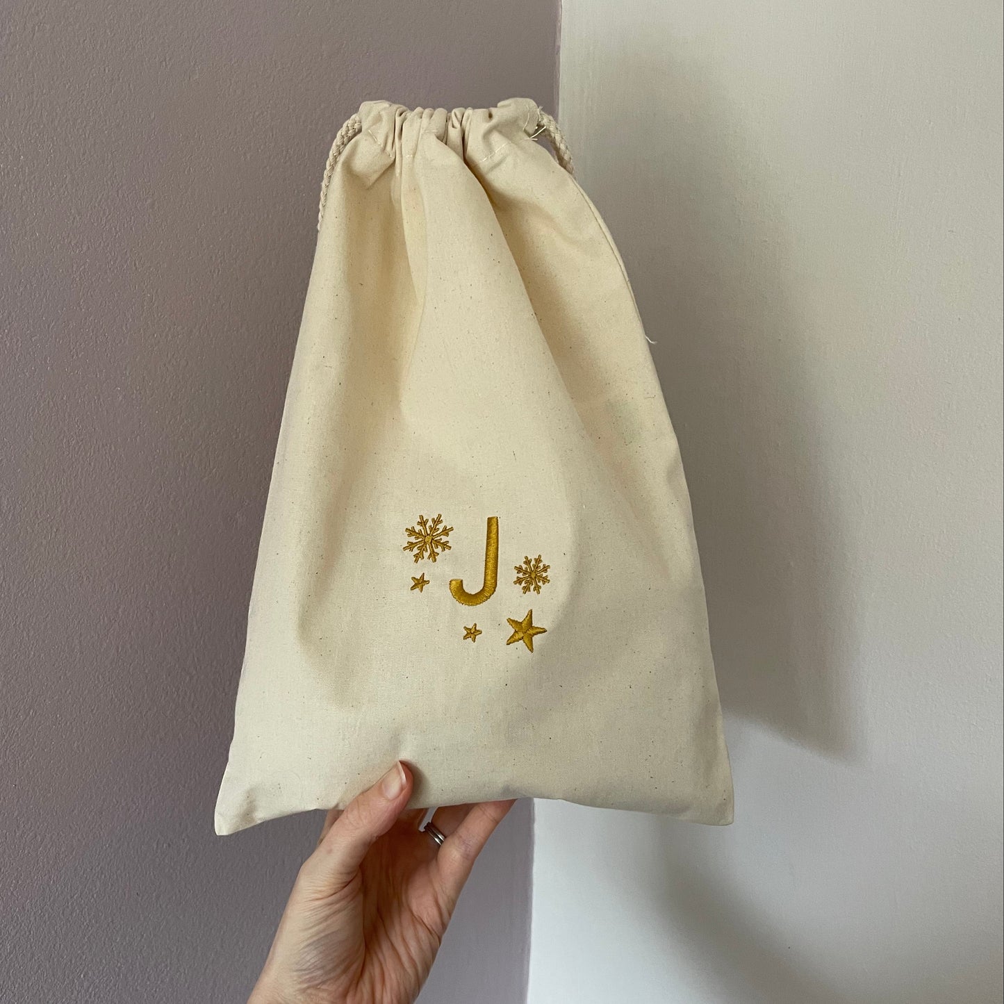 'J' drawstring bag - SALE