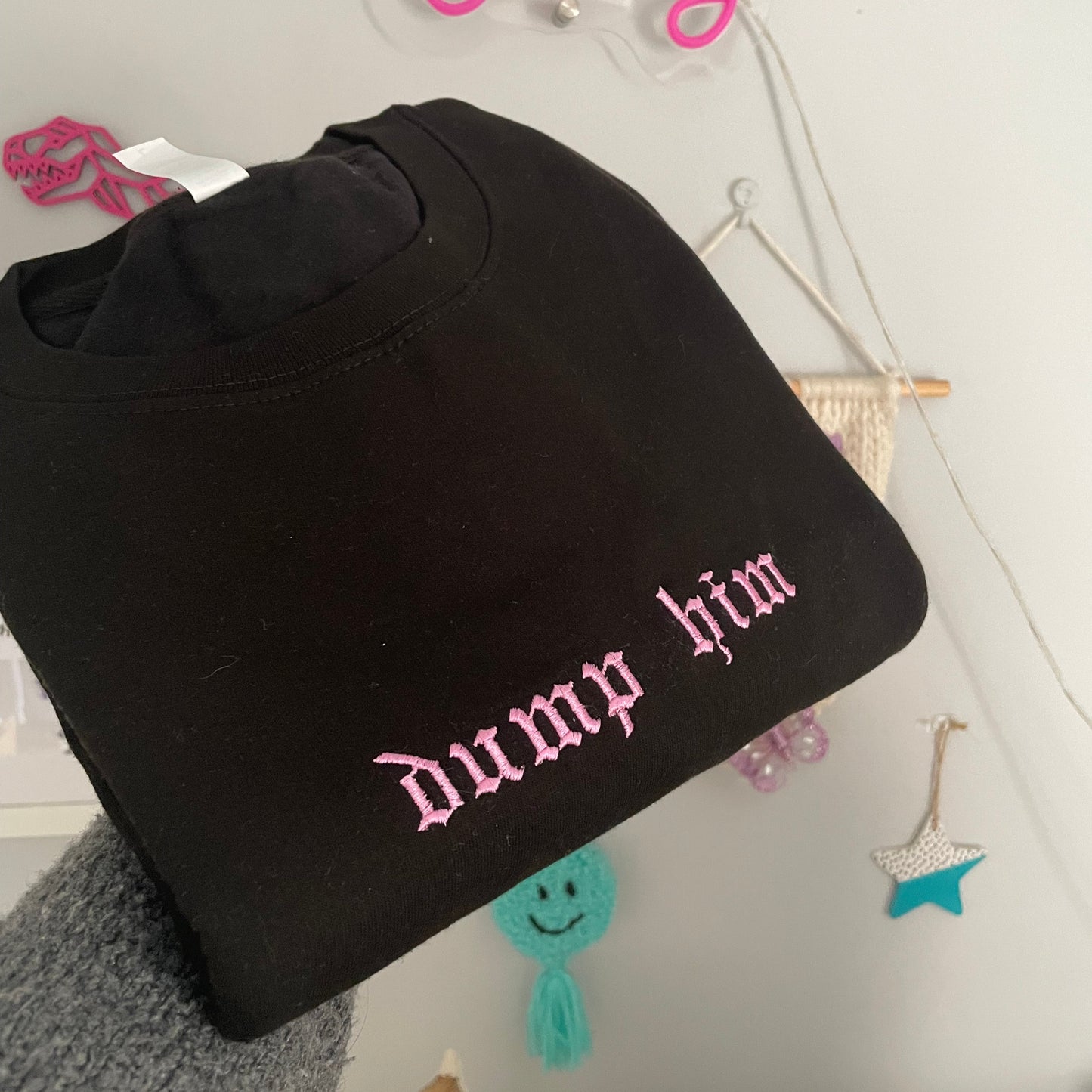 dump him sweatshirt - LARGE