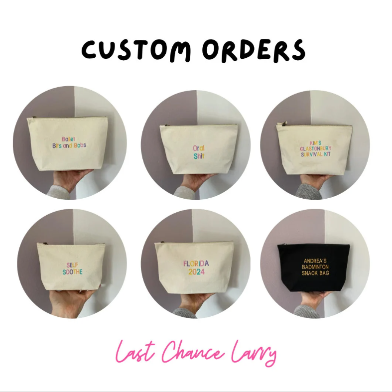 PERSONALISED ZIP BAG