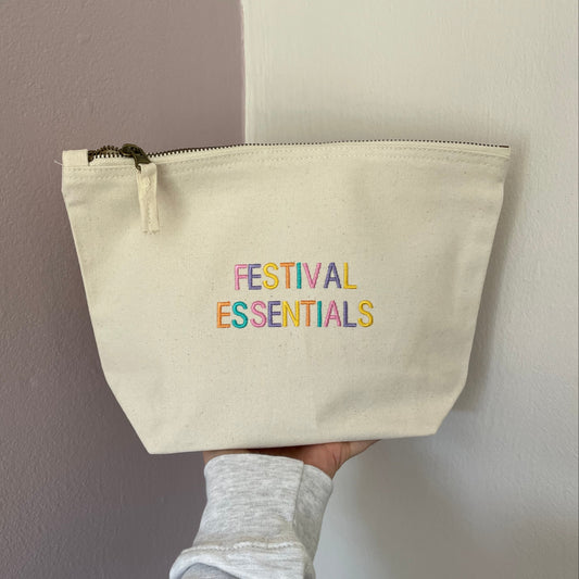FESTIVAL ESSENTIALS- zip bag
