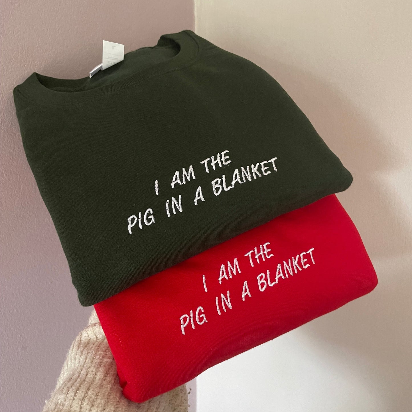 I AM THE PIG IN A BLANKET SWEATSHIRT