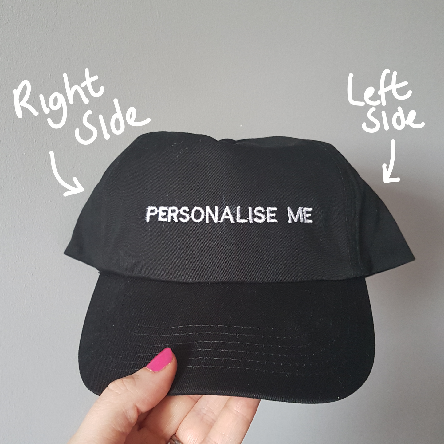 Cap Add on embroidery.