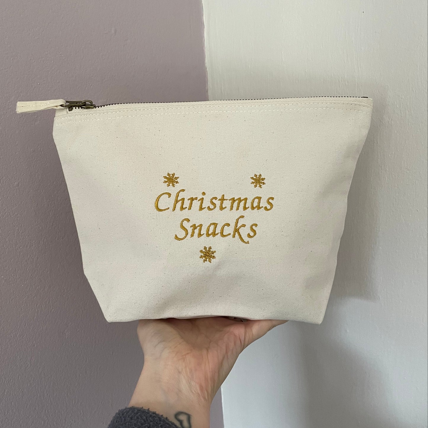 Christmas snacks zip bag - SALE