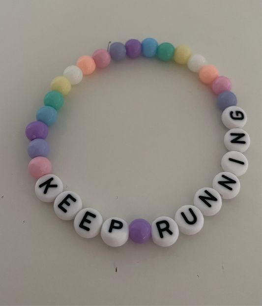 KEEP RUNNING bracelet