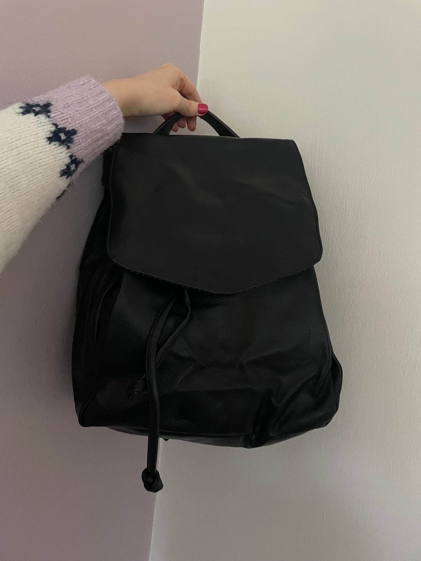 Faux Leather Backpack - no embroidery