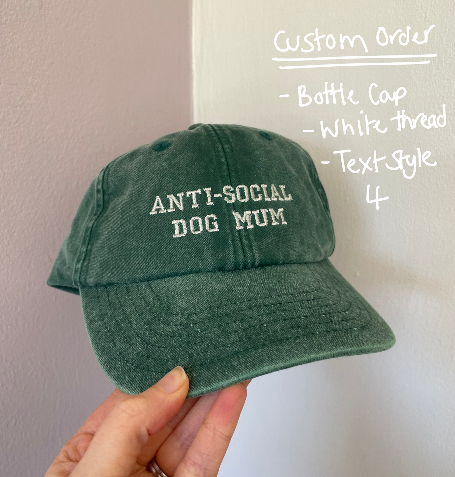 SALE VINTAGE PERSONALISED CAP WAS £20