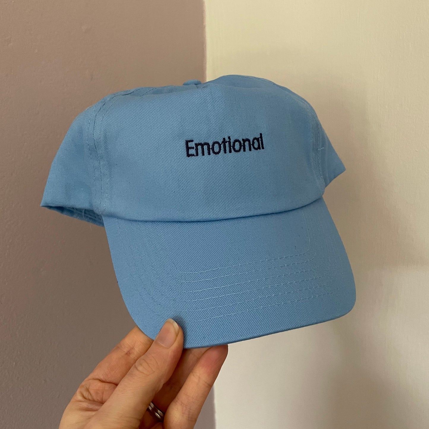 'Emotional' Sky blue cap