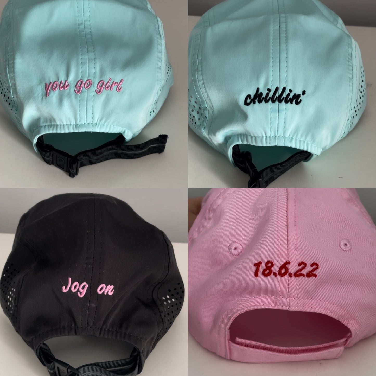 Cap Add on embroidery.