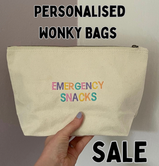 Personalised Wonky Bags