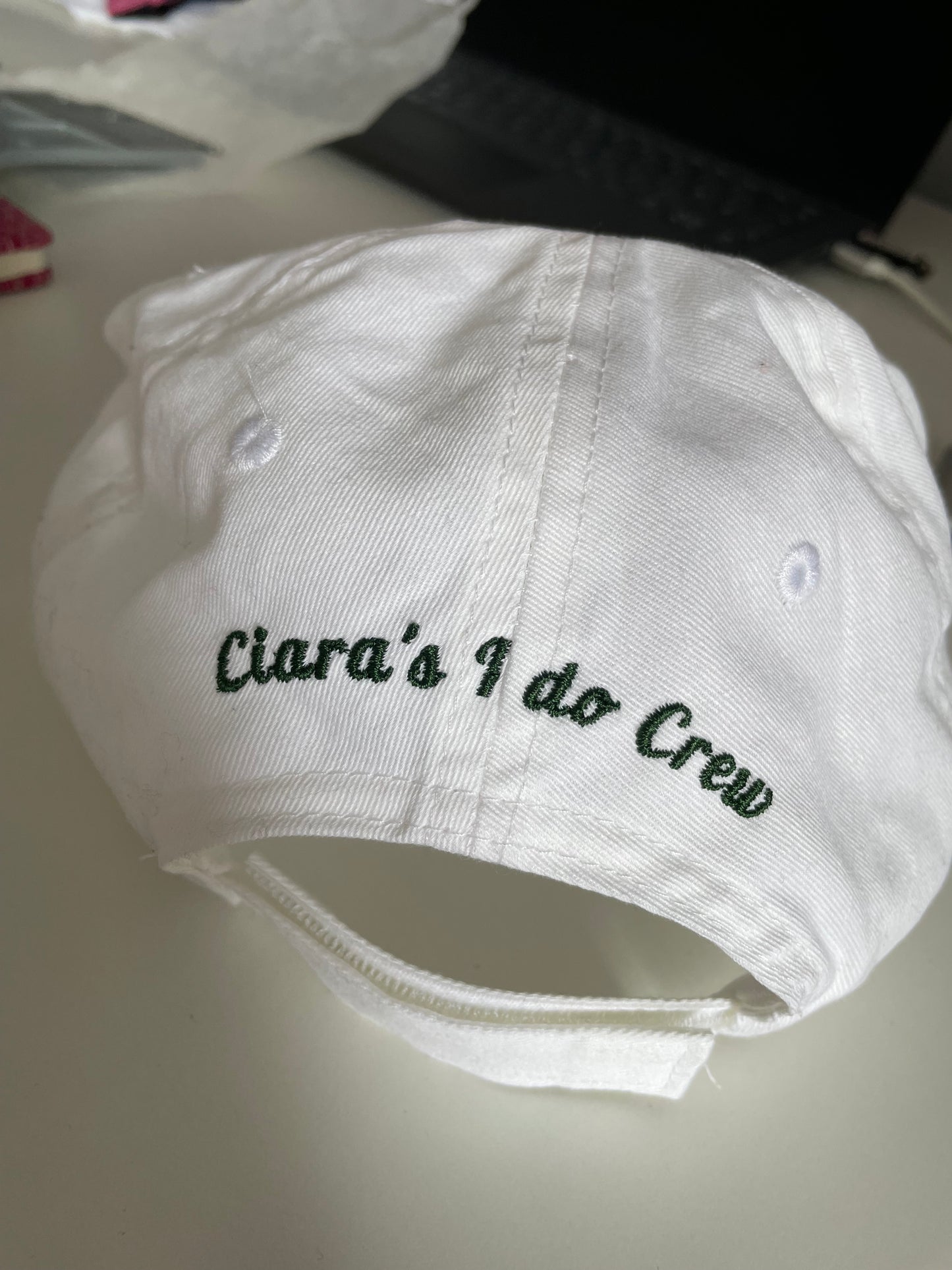 Cap Add on embroidery.