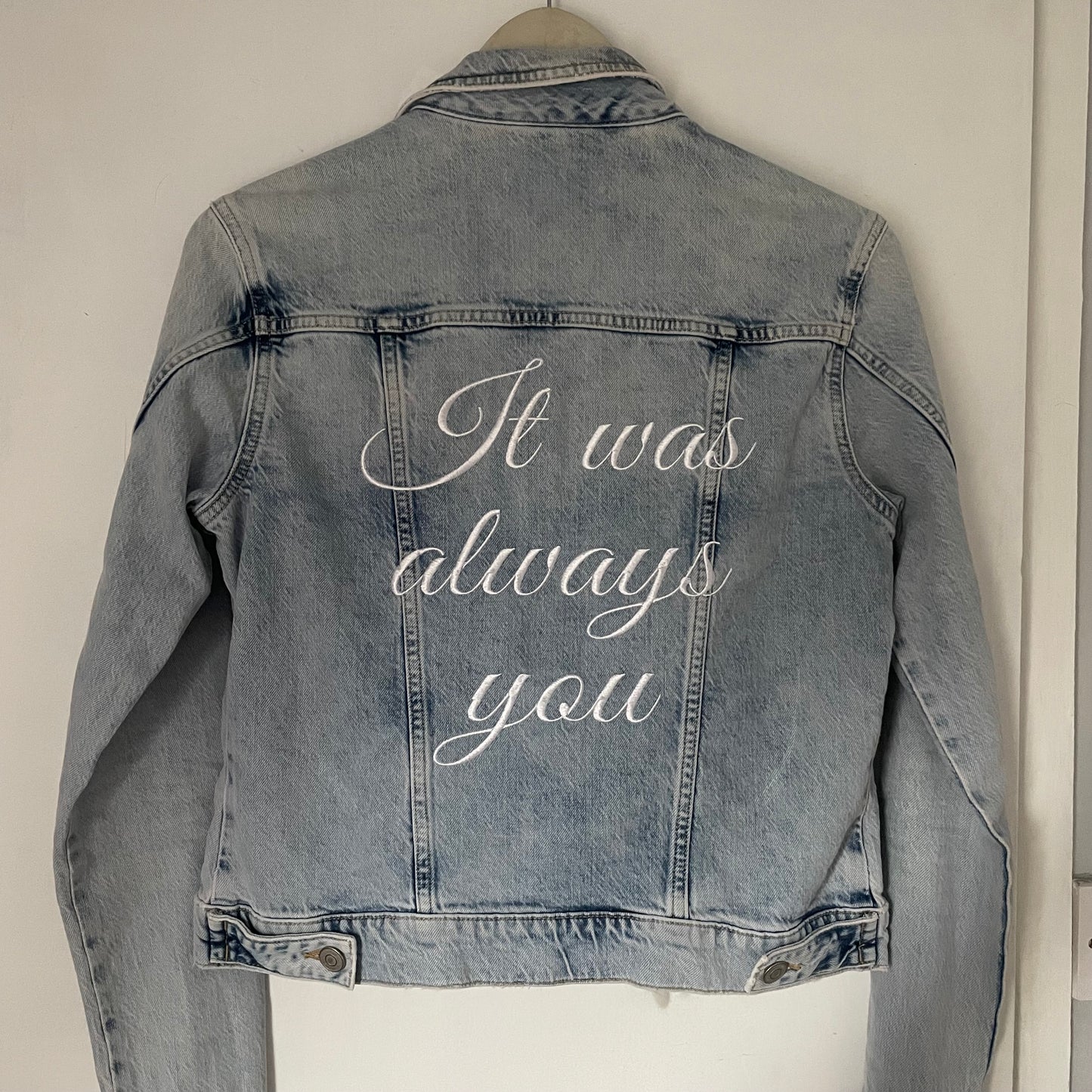 It was always you demin jacket SIZE 8