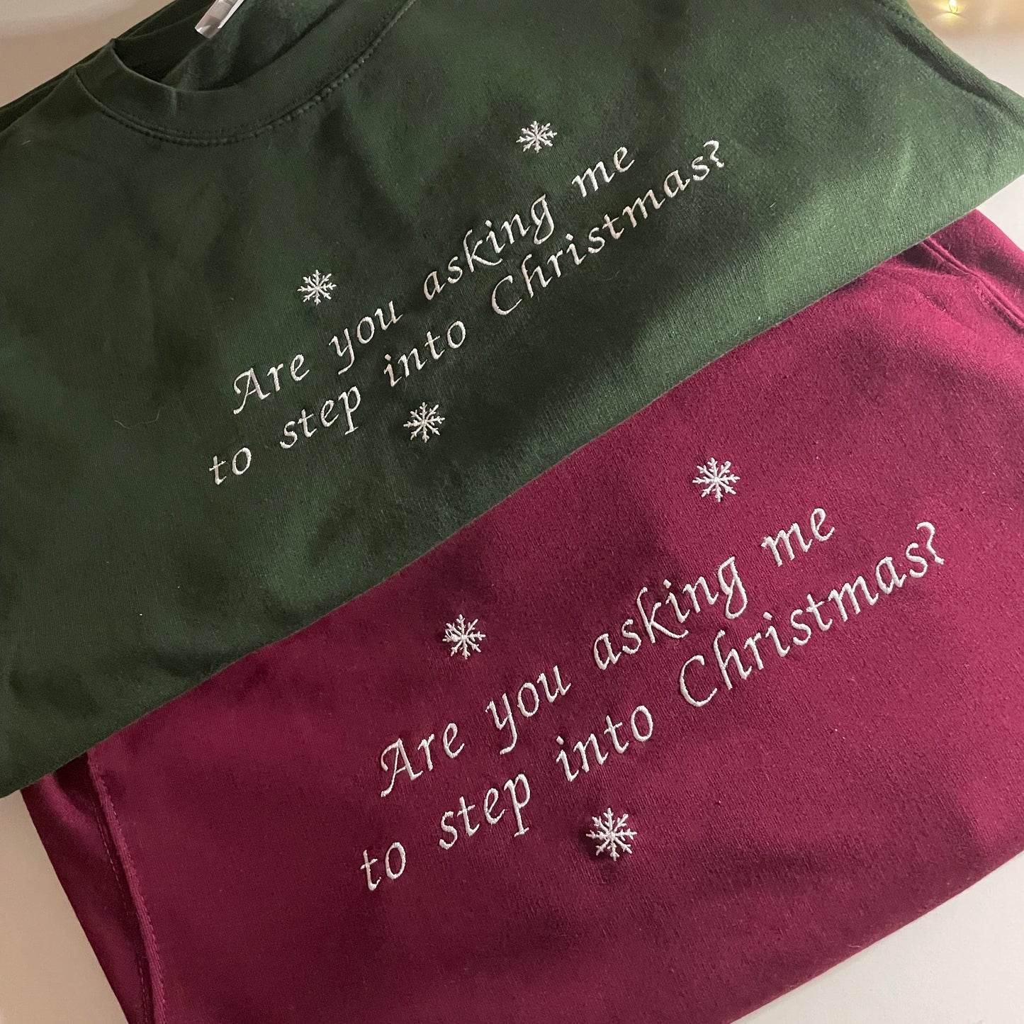 Step Into Christmas sweatshirt *Personalised option available*