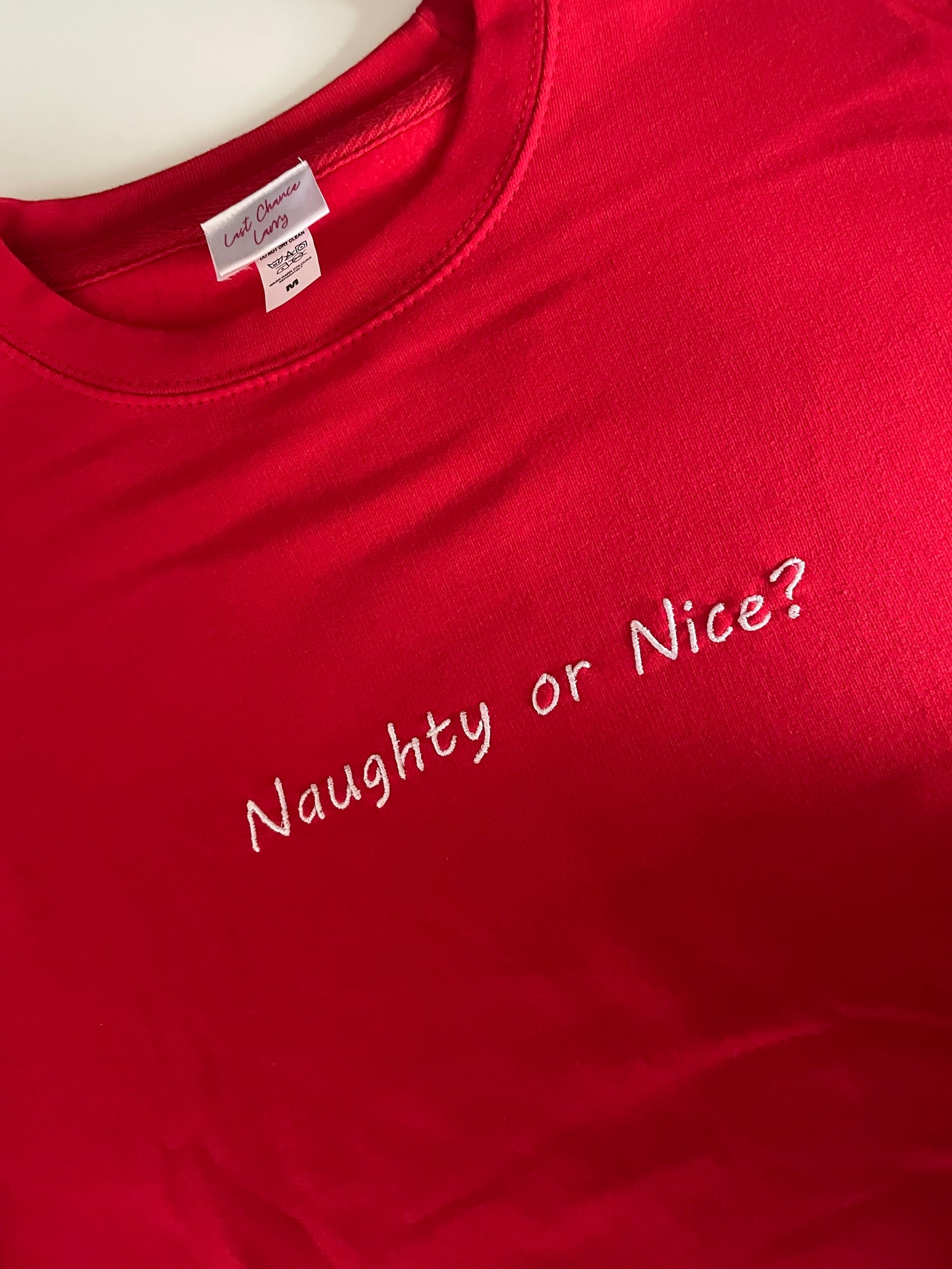 Naughty or nice sweater MEDIUM