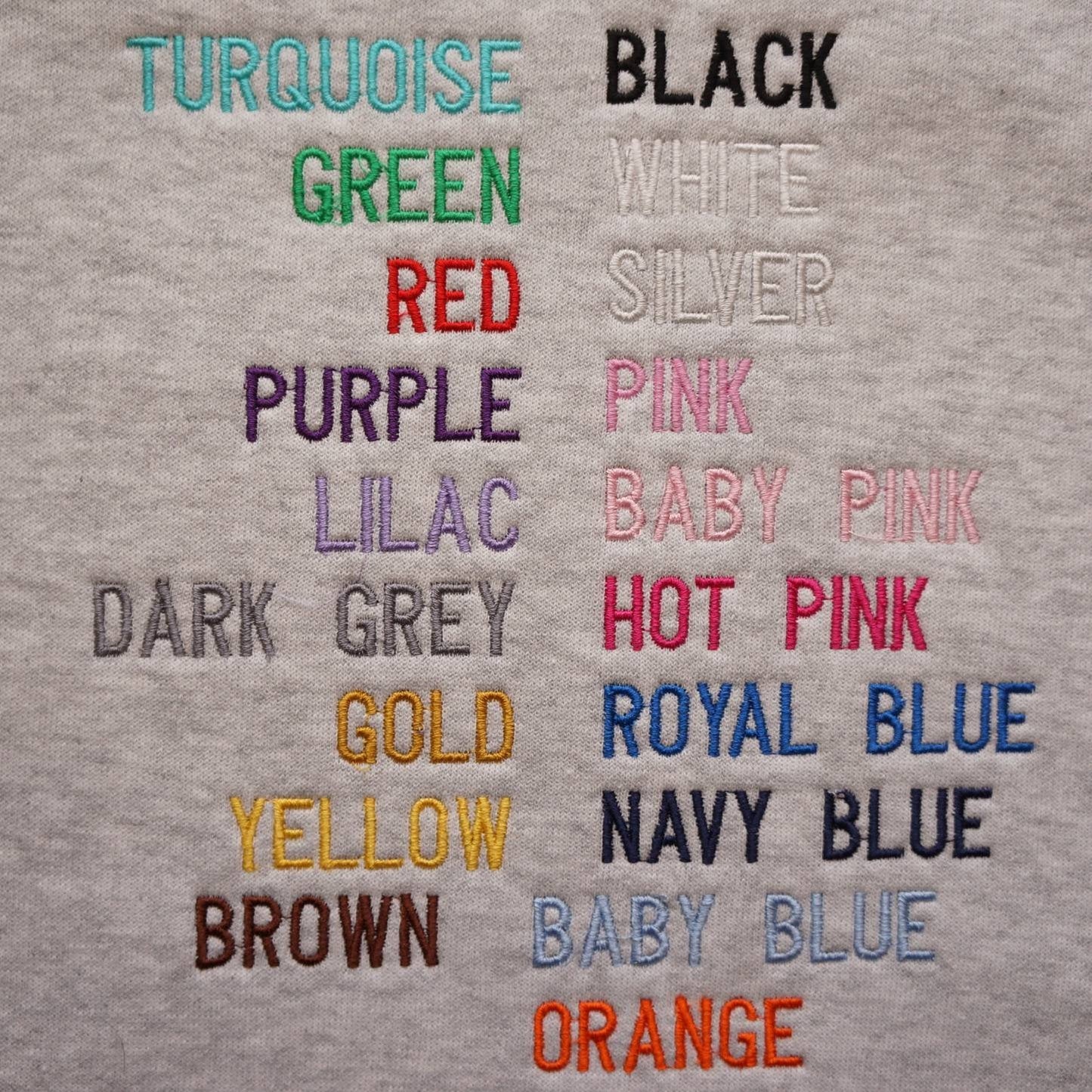 Custom text sweatshirt