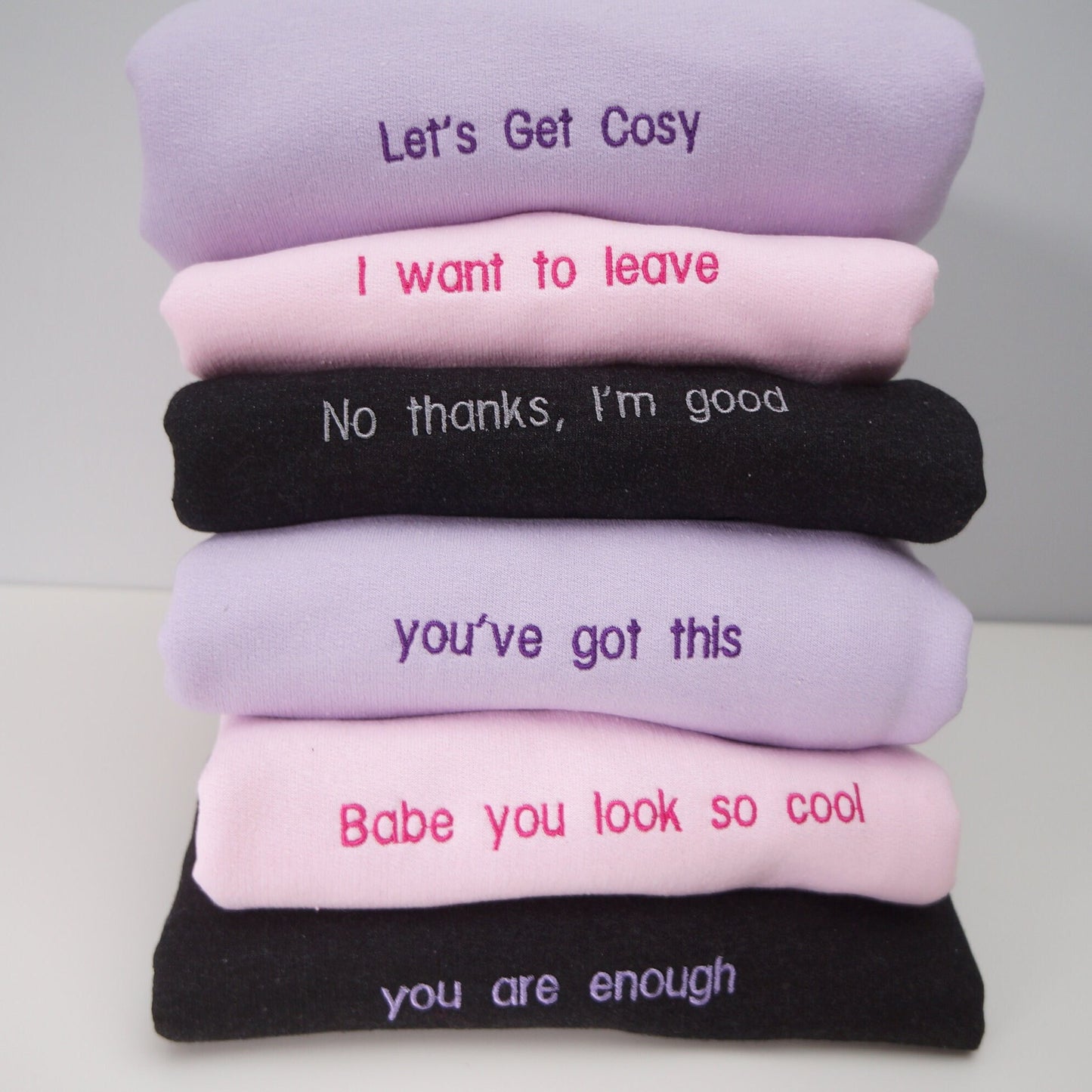 Customised slogan sweatshirt. *Add your choice of text*