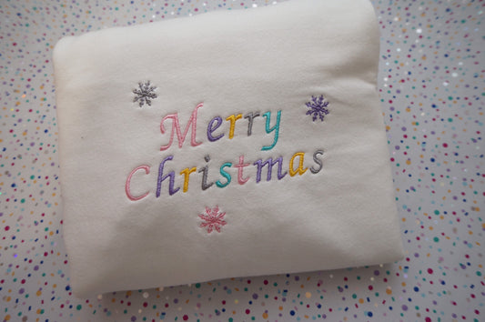 Rainbow Merry Christmas sweater